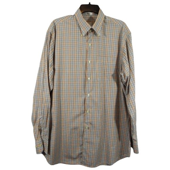 Peter Millar Men’s 100% Cotton Long Sleeve Button Down Shirt  - Size Large - Picture 1 of 14